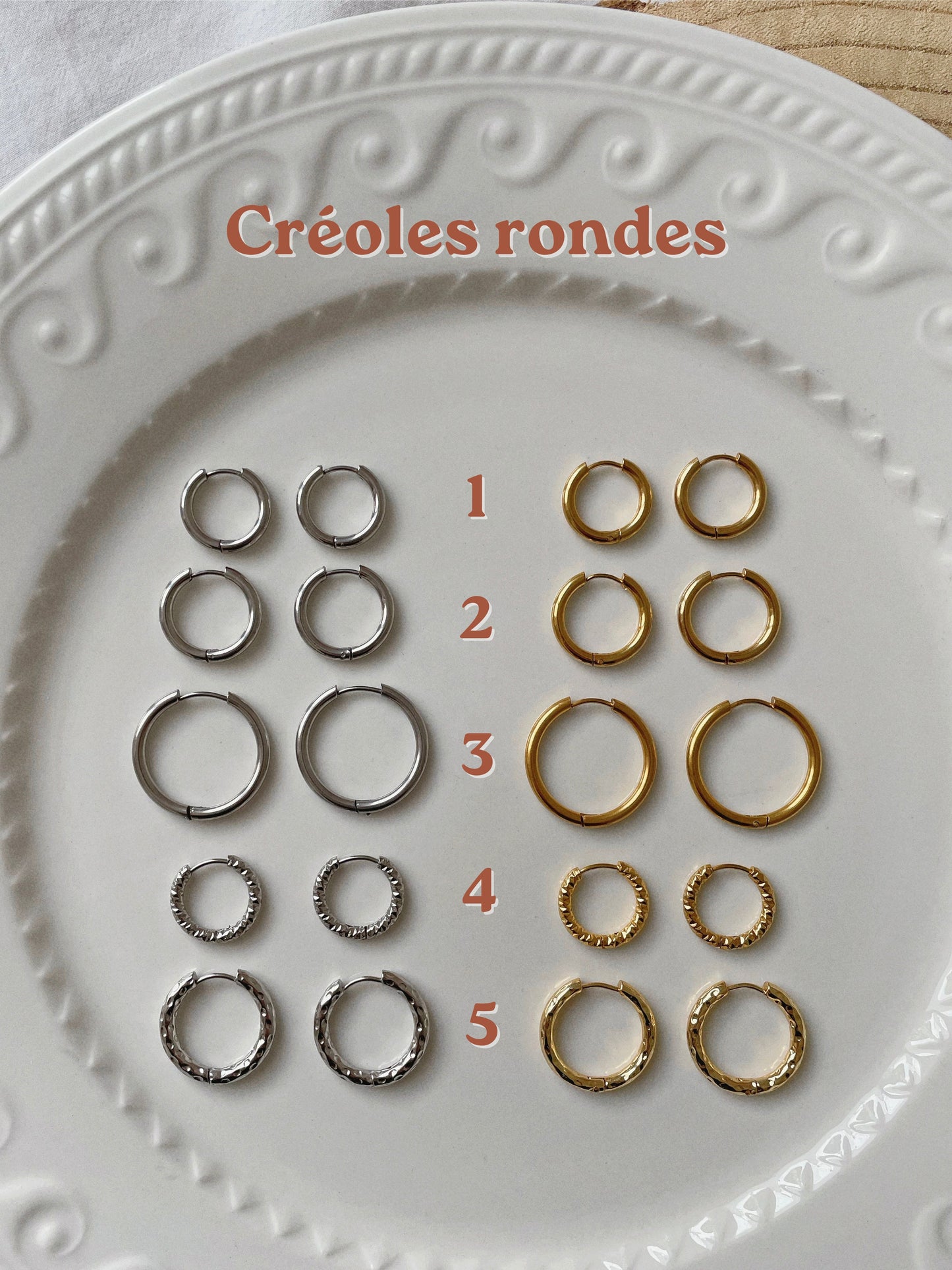 Créoles rondes n°5