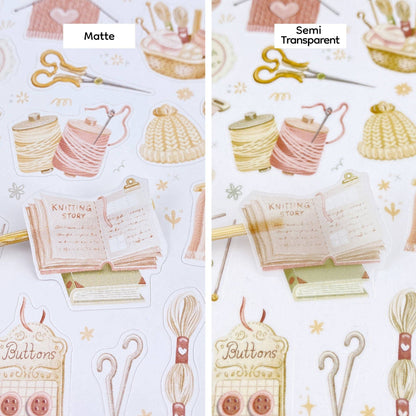 Planche d'autocollants - Tricot & Crochet
