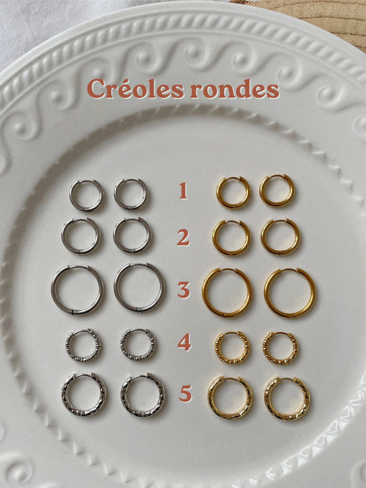 Créoles rondes n°1