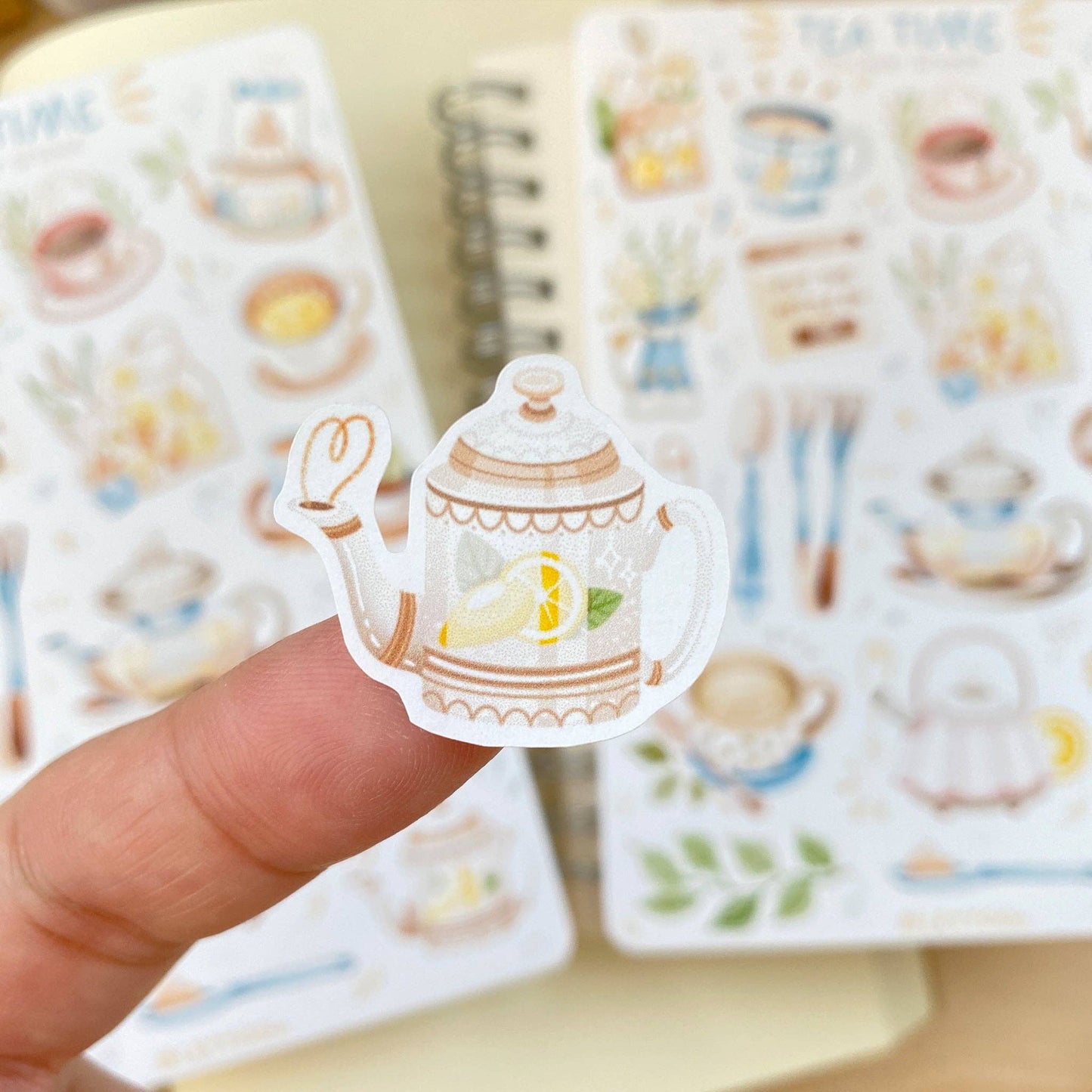 Planche d'autocollants - Tea Time