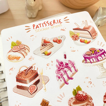 Planche d'autocollants - Patisserie