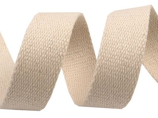 Sangle uni coton beige