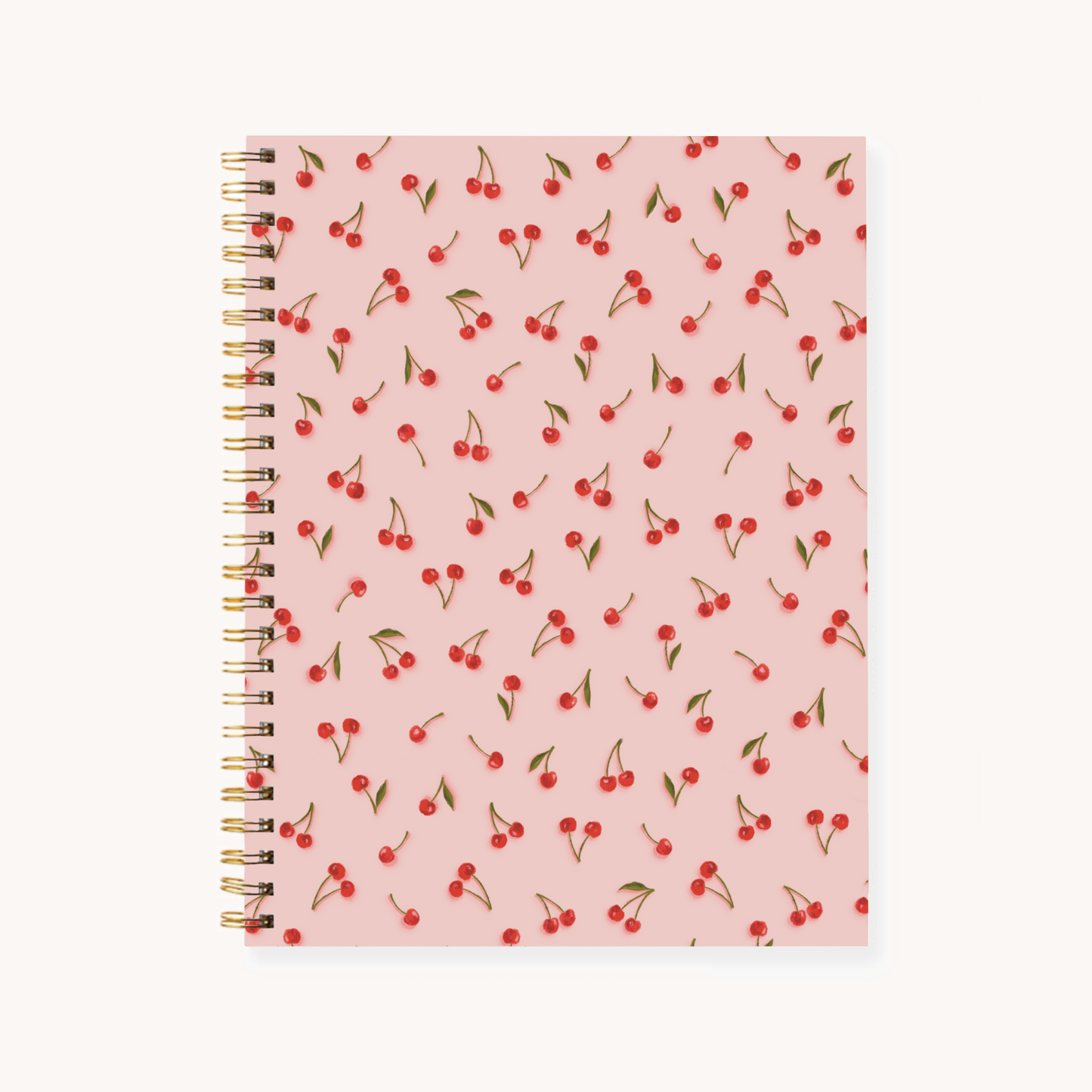 Carnet A5 à spirale - Cerises