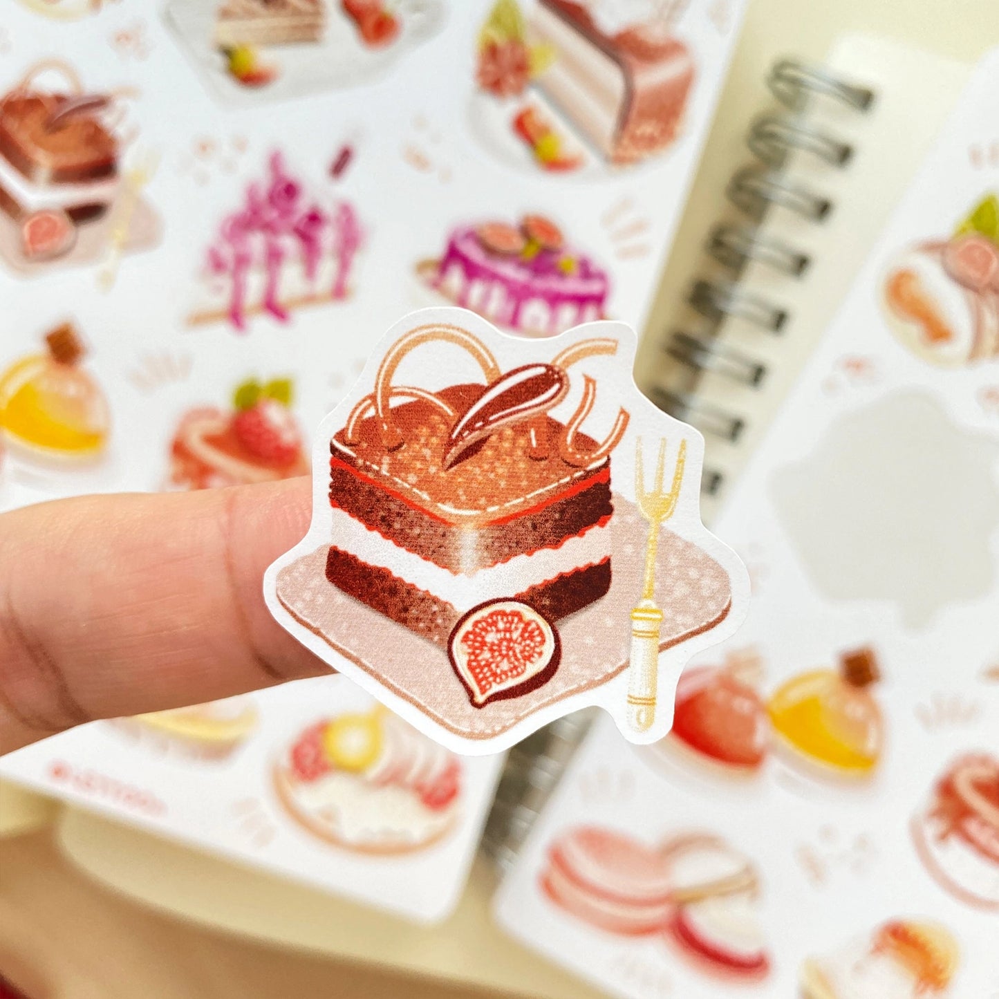 Planche d'autocollants - Patisserie