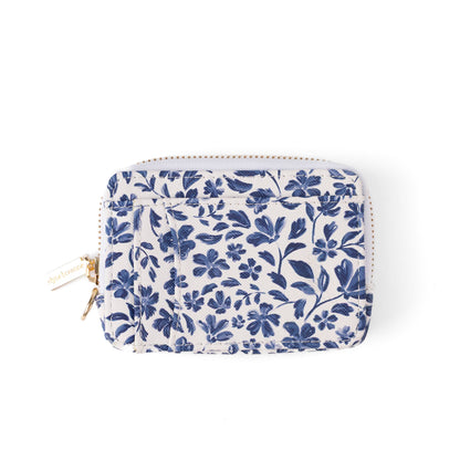 Porte-monnaie - Bleu floral