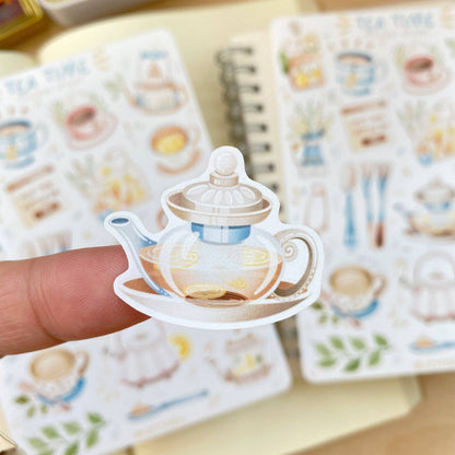 Planche d'autocollants - Tea Time