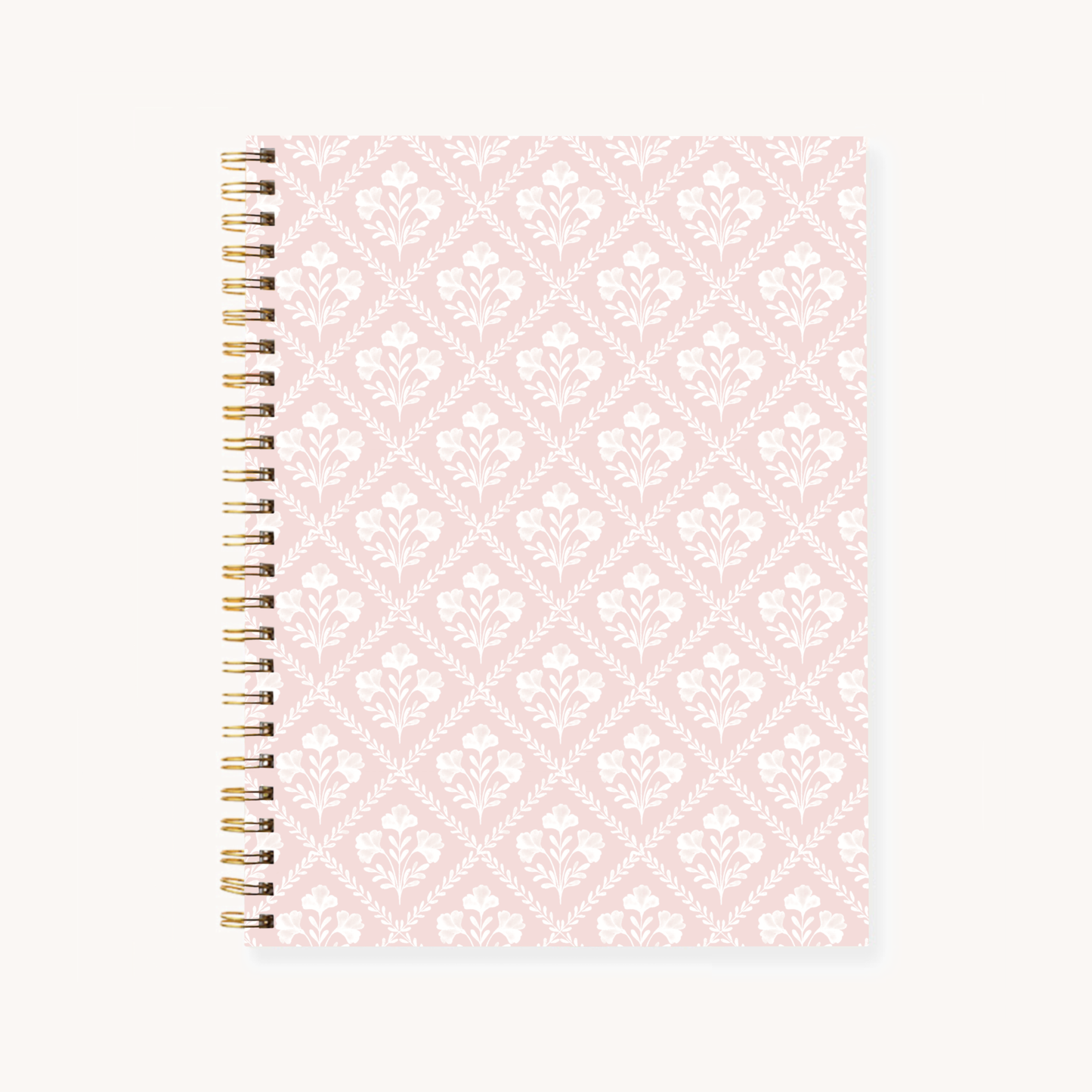 Carnet A5 à spirale - Rose