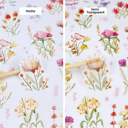 Planche d'autocollants - Fleurs sauvages