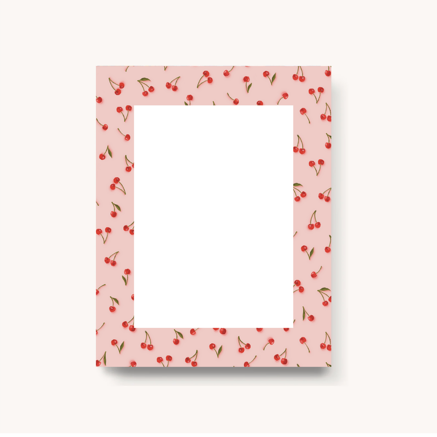 Bloc-notes rectangle - Cerises
