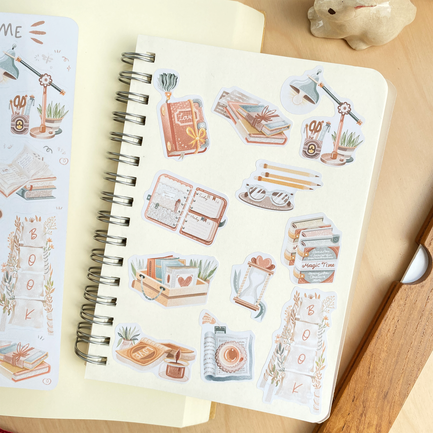 Planche d'autocollants - Cozy Reading Time