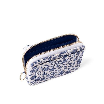 Porte-monnaie - Bleu floral
