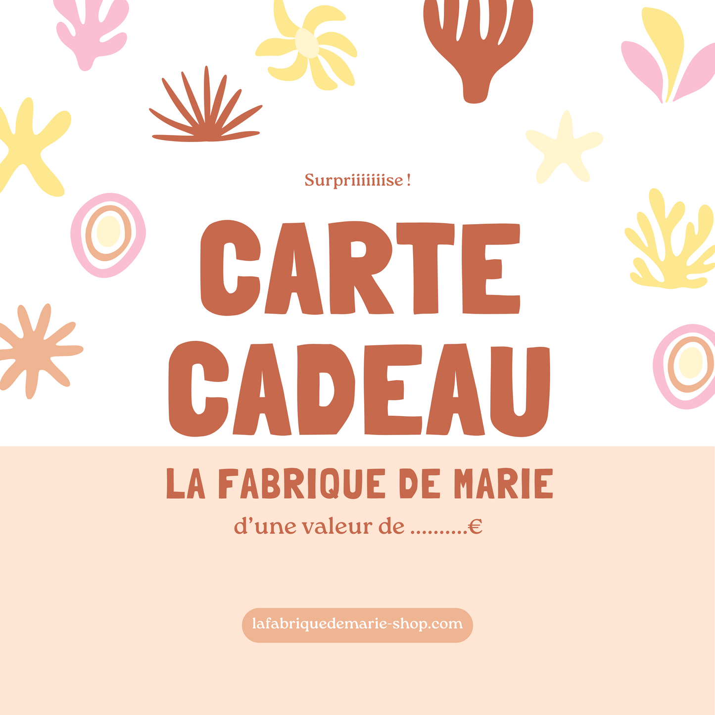 Carte Cadeau (Envoi par mail)
