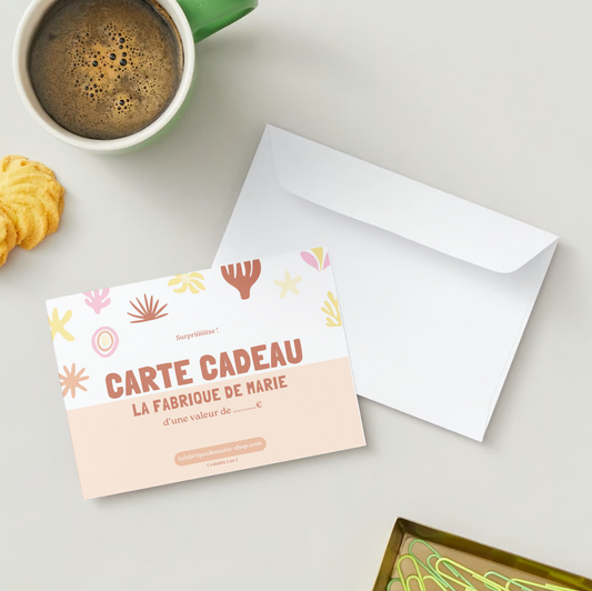 Carte Cadeau (Format papier)