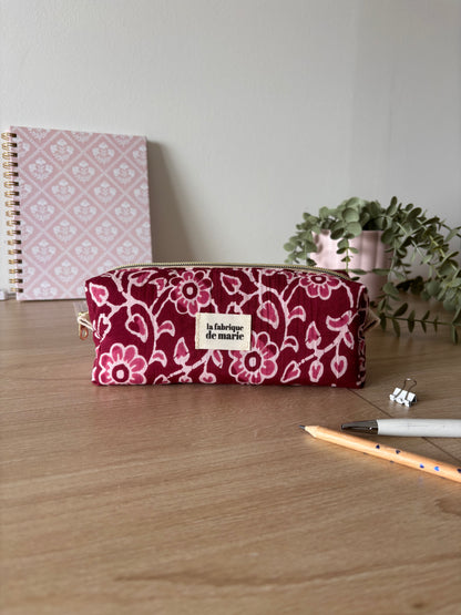 Trousse à crayons – Framboise