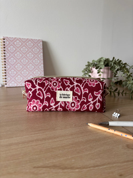 Trousse à crayons – Framboise