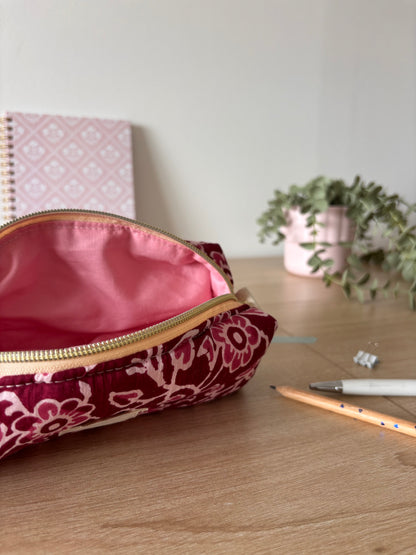 Trousse à crayons – Framboise