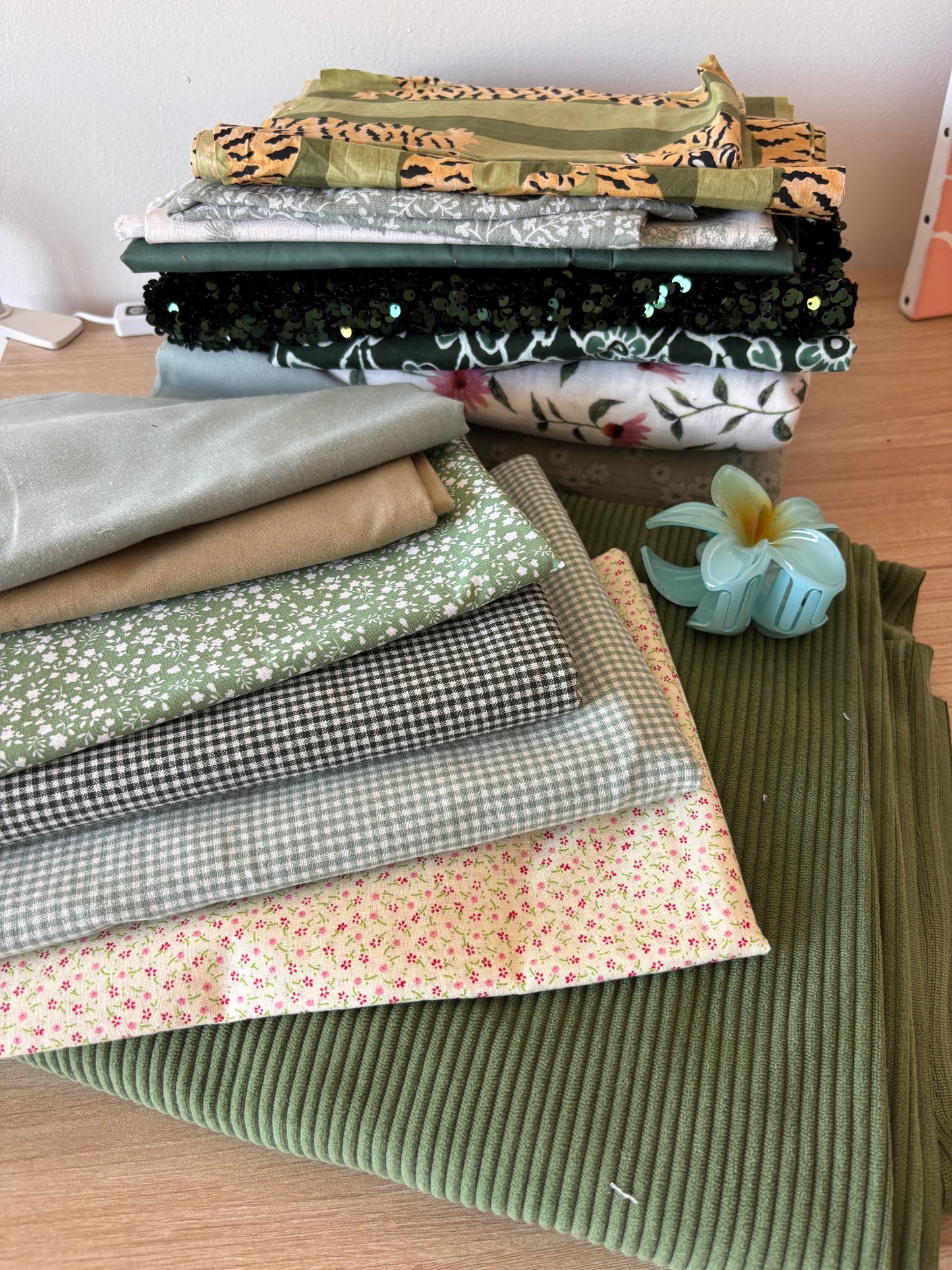 Lot de tissus - Vert