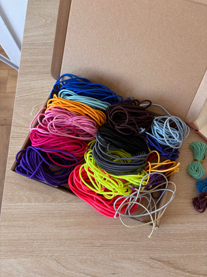 Lot d'élastiques 2 mm - Multicolore
