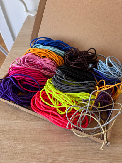 Lot d'élastiques 2 mm - Multicolore