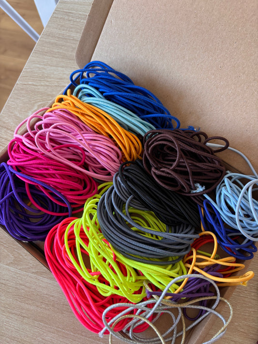 Lot d'élastiques 2 mm - Multicolore