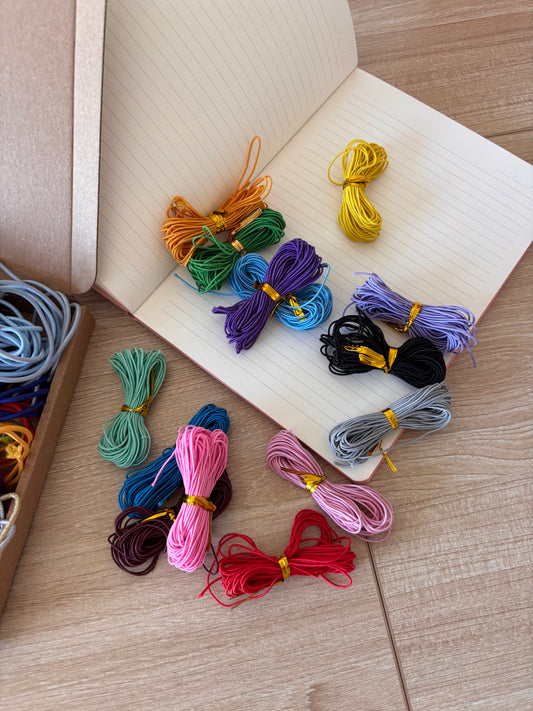 Lot d'élastiques 1 mm - Multicolore