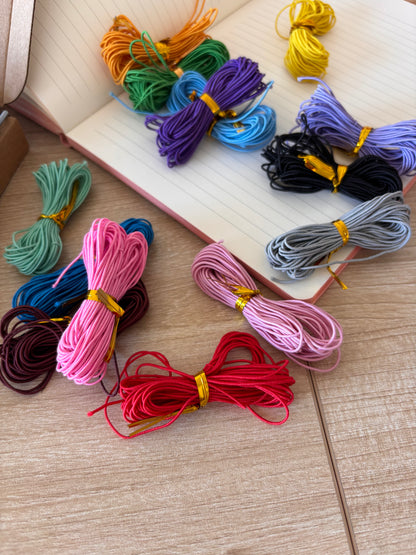 Lot d'élastiques 1 mm - Multicolore