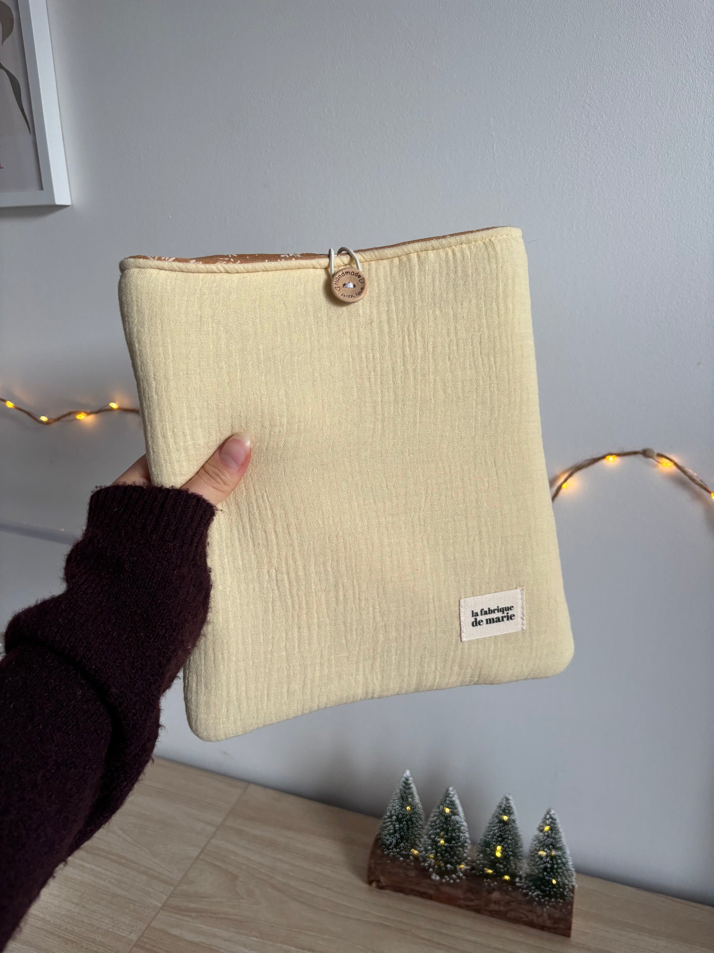 Pochette à livres JAUNE