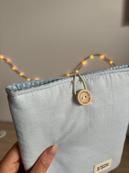 Pochette à livres BLEU