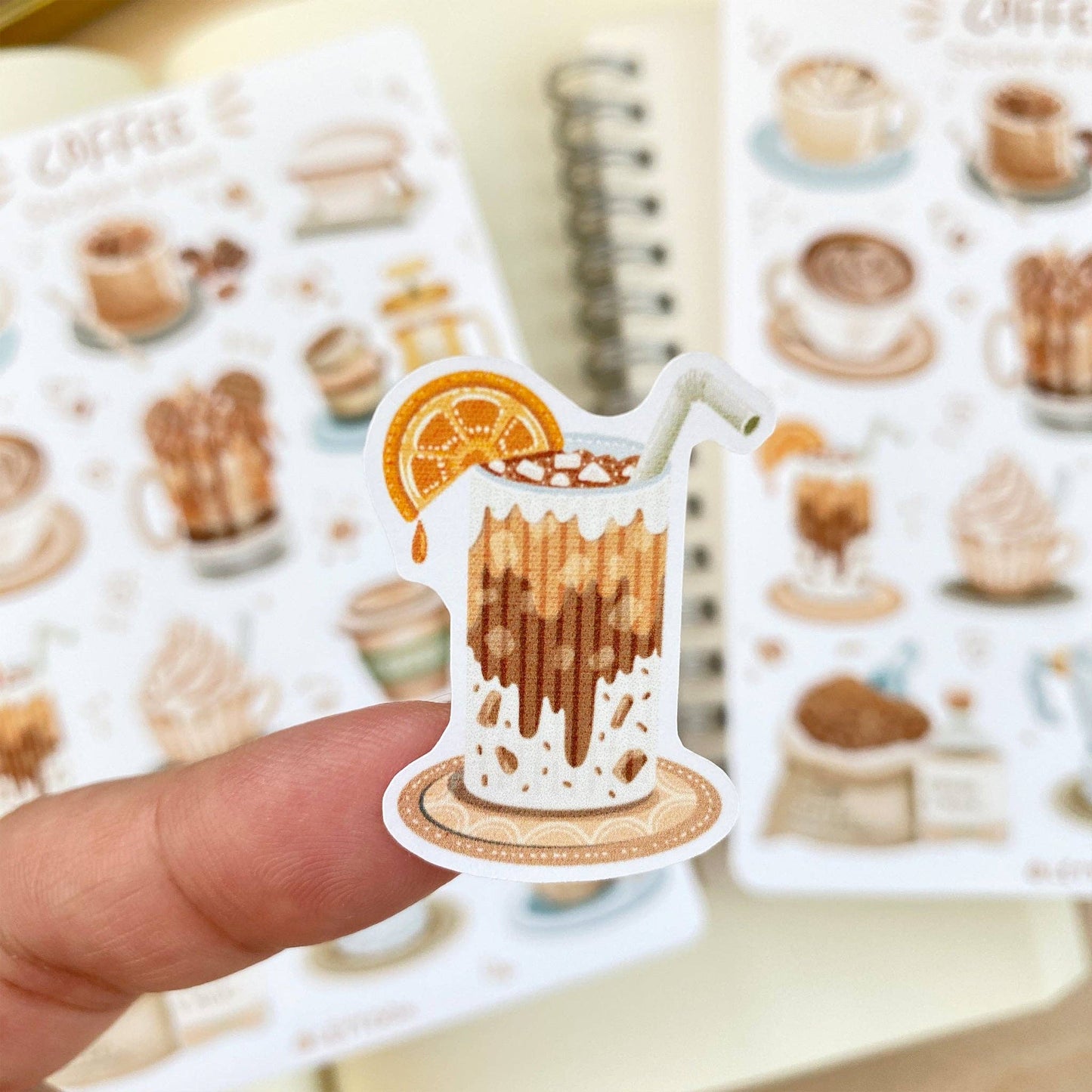 Planche d'autocollants - Coffee