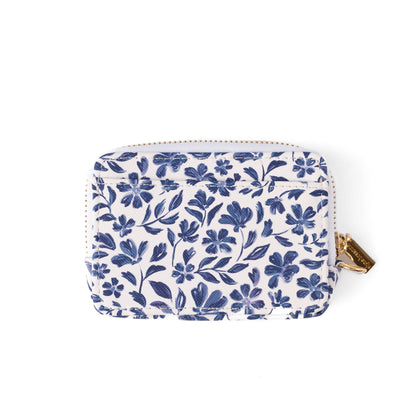 Porte-monnaie - Bleu floral