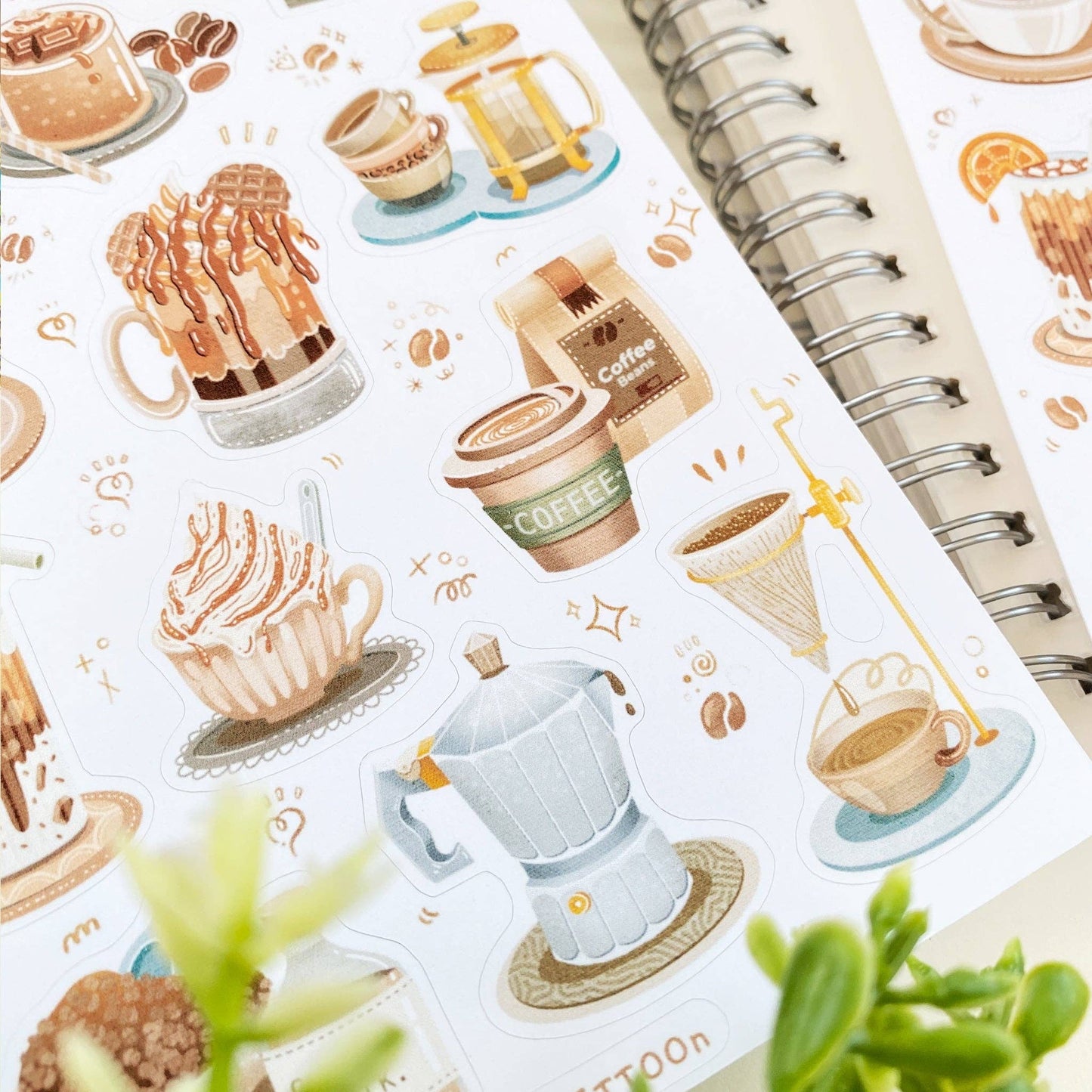 Planche d'autocollants - Coffee
