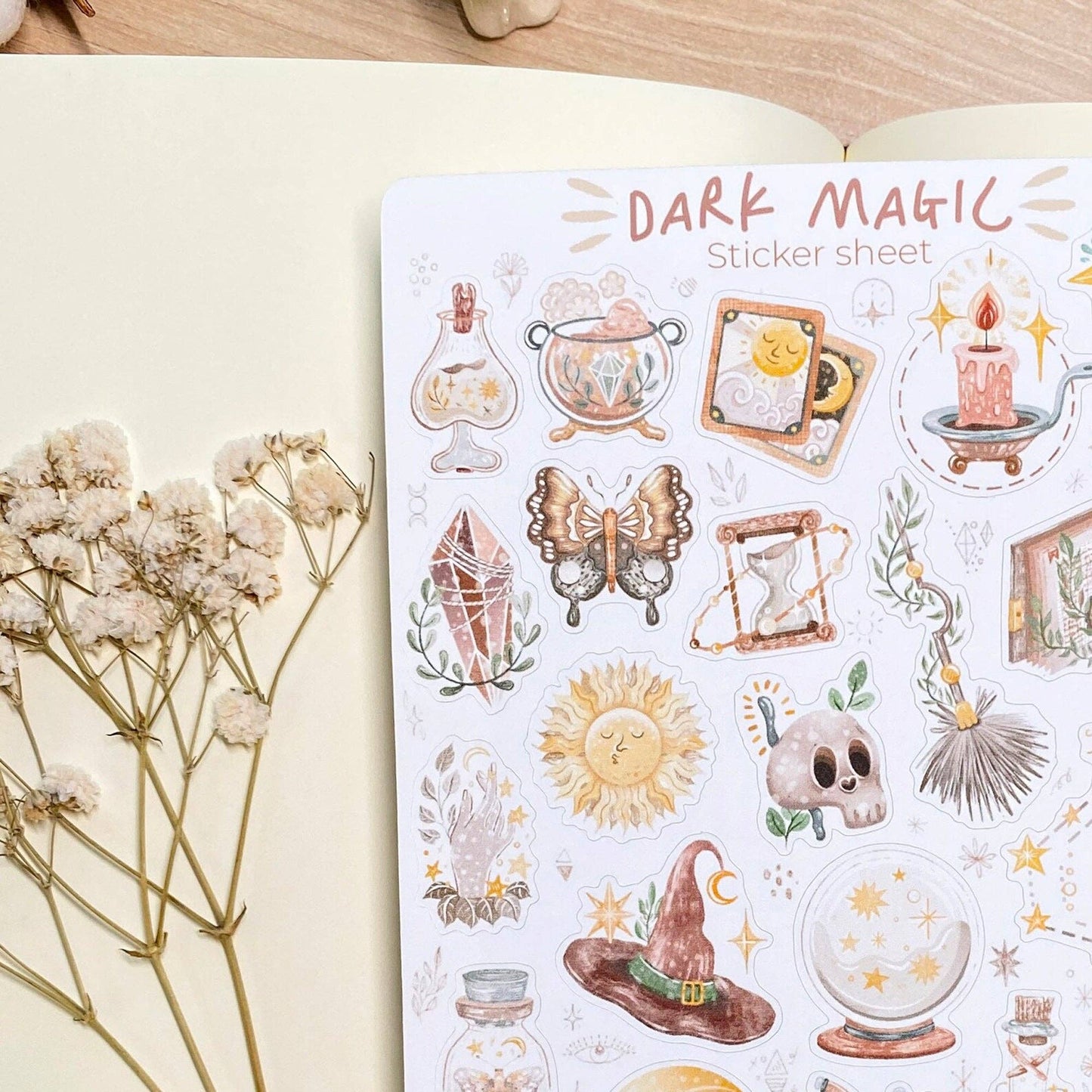 Planche d'autocollants - Dark Magic