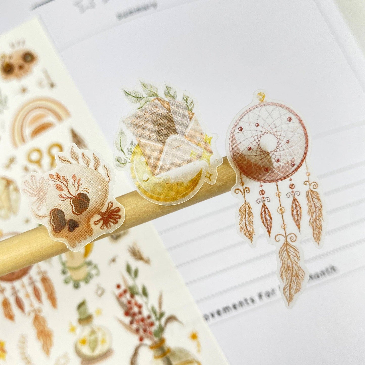 Planche d'autocollants - Boho Mystery