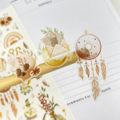 Planche d'autocollants - Boho Mystery