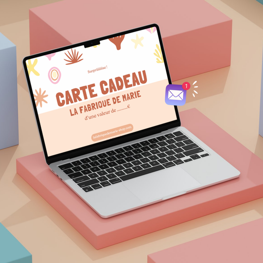 carte cadeau format numérique