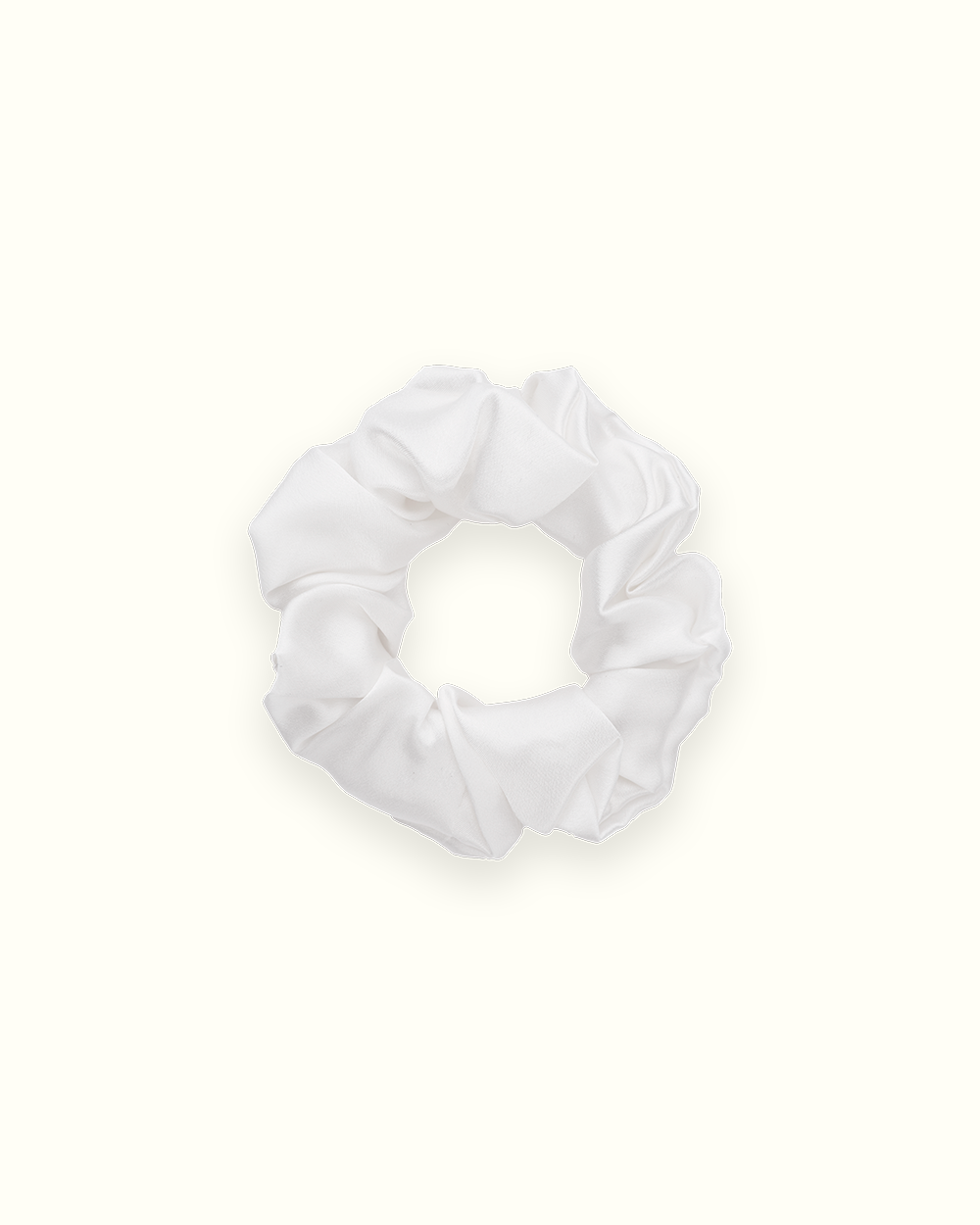 Chouchou 100% Pure Soie - Blanc