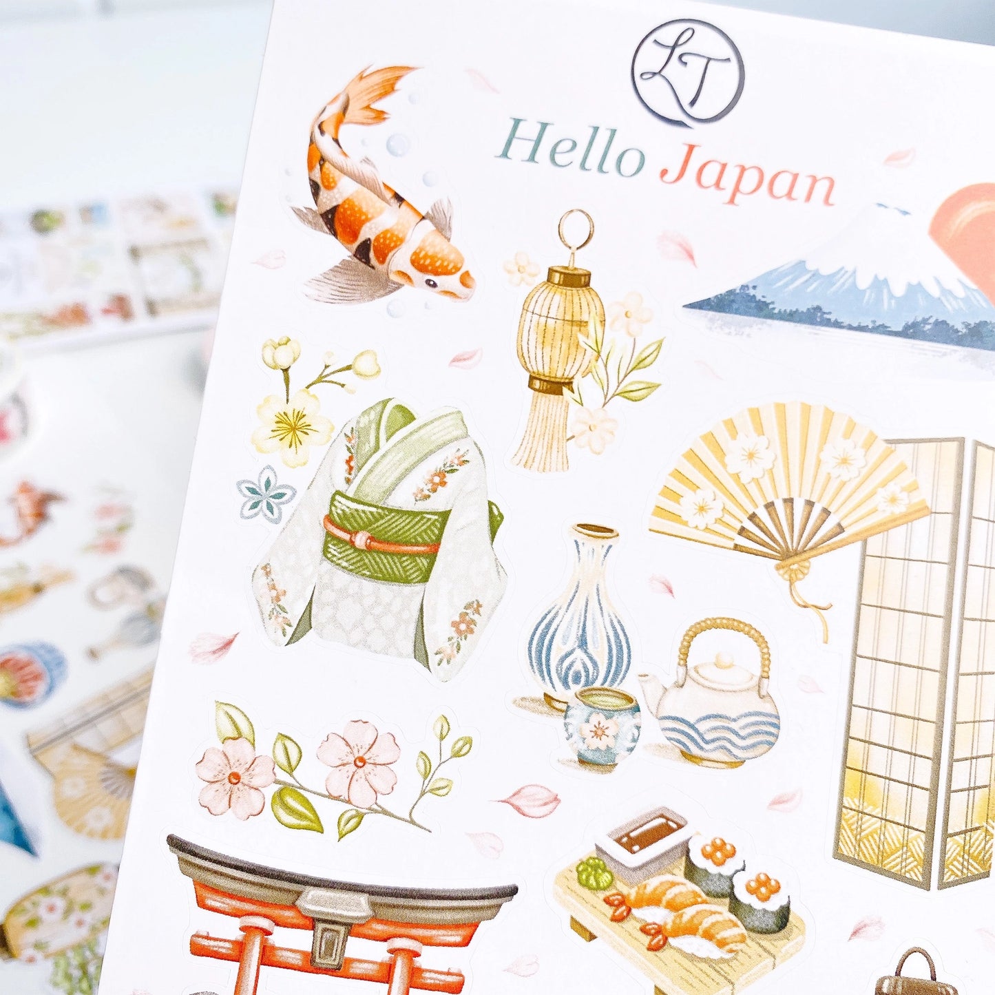 Planche d'autocollants - Hello Japan