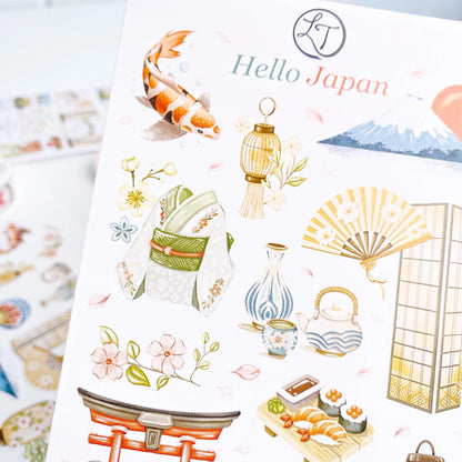 Planche d'autocollants - Hello Japan
