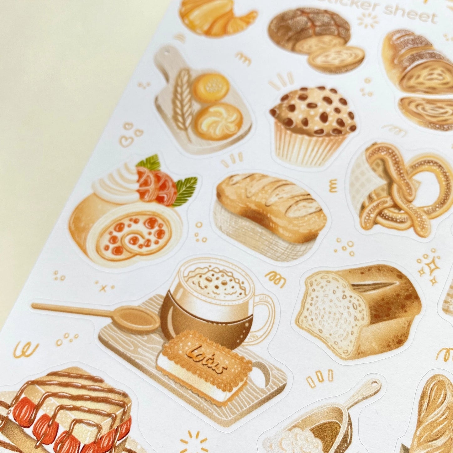 Planche d'autocollants - Bakery