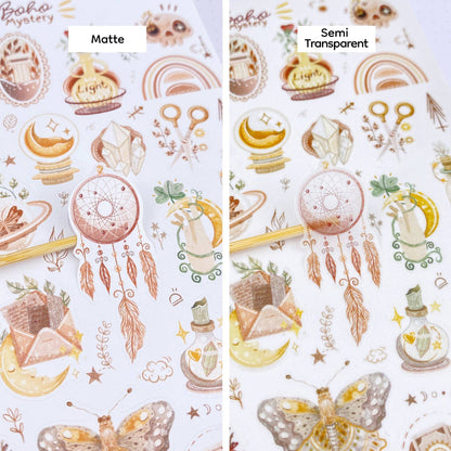 Planche d'autocollants - Boho Mystery