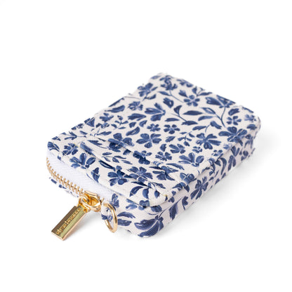 Porte-monnaie - Bleu floral