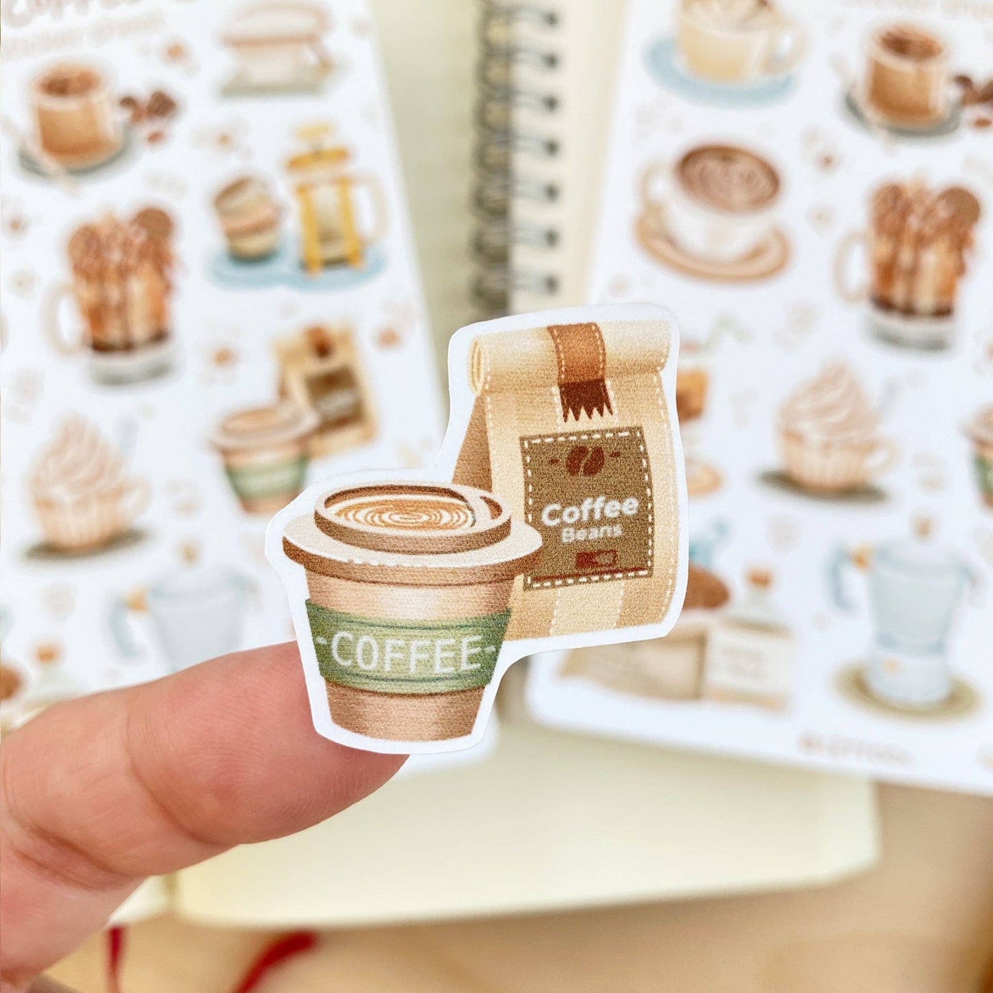 Planche d'autocollants - Coffee