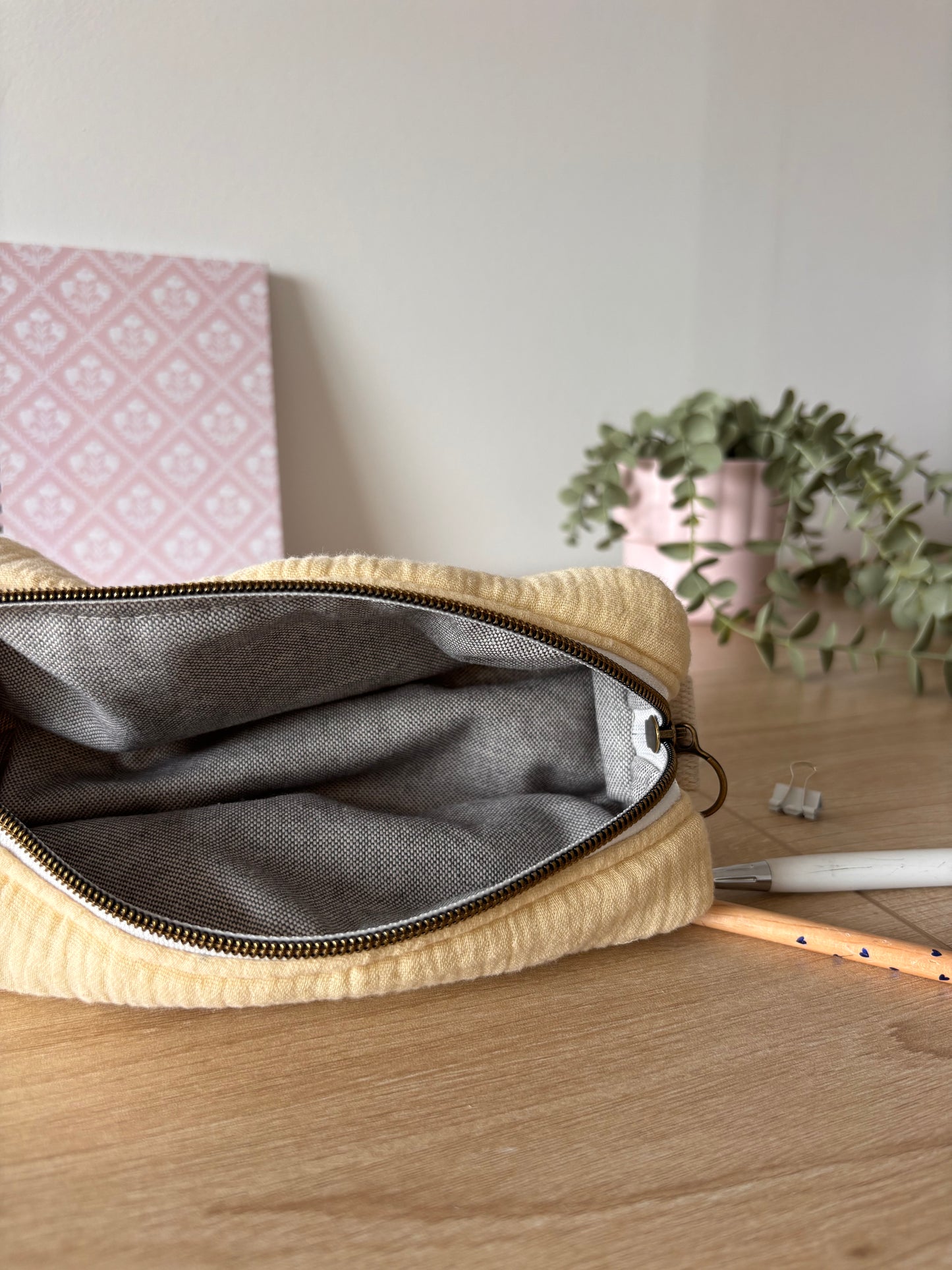 Trousse à crayons – Vanille